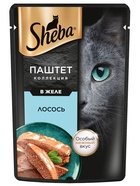 Влажный корм Sheba для кошек лосось, паштет, пауч 75 г - Фото 2
