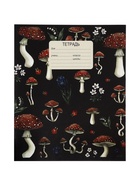 Тетрадь 12 листов в клетку Calligrata «Грибы», блок офсет, 5 В МИКС 10991177