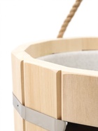 Ведро-запарник для бани и сауны, 15 л, деревянное, пластиковая вставка, ручка-верёвка - Фото 4