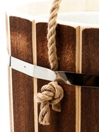 Ведро-запарник для бани и сауны «Добрыня», 15 л, деревянное, пластиковая вставка, ручка-верёвка - Фото 3