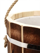 Ведро-запарник для бани и сауны «Добрыня», 15 л, деревянное, пластиковая вставка, ручка-верёвка - Фото 4