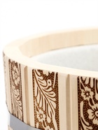 Ведро-запарник для бани и сауны «Русские узоры», 15 л, деревянное, пластиковая вставка, ручка-верёвка - Фото 4