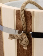 Ведро-запарник для бани и сауны «Термо», 15 л, деревянное, пластиковая вставка, ручка-верёвка - Фото 3