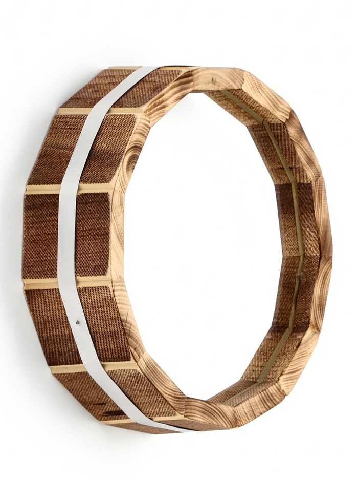 Зеркало для бани «Бочонок-Добрыня», d=26 см