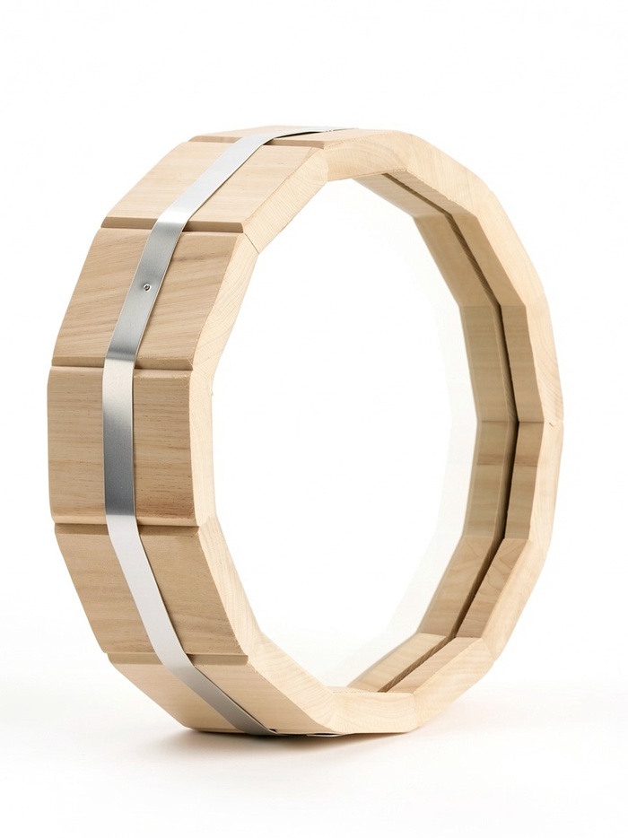 Зеркало для бани «Бочонок», d=26 см