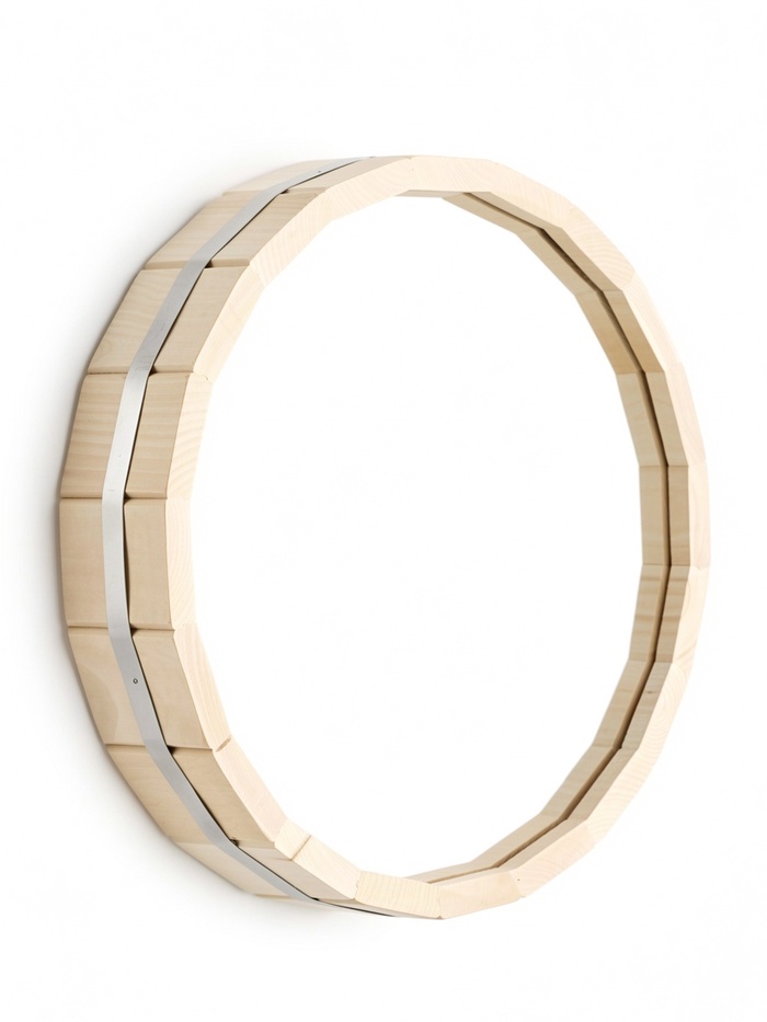 Зеркало для бани «Бочонок», d=39 см