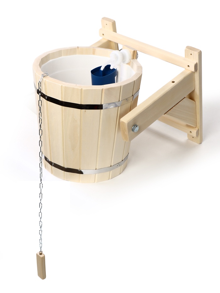 Обливное устройство для бани «Русская забава», 10 л, с пластиковой вставкой, с дозатором