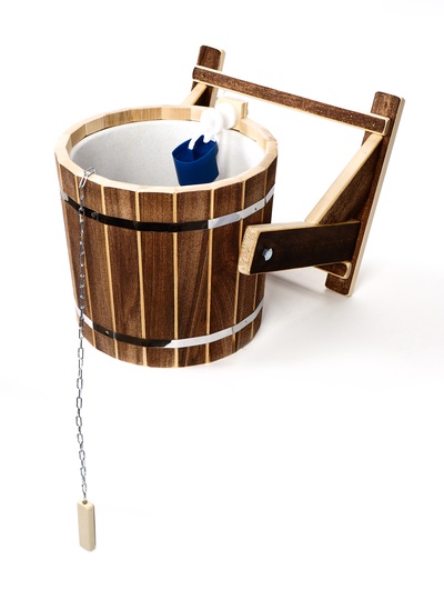 Обливное устройство для бани «Русская забава», 15 л, с пластиковой вставкой, с дозатором