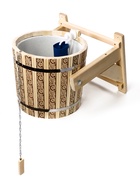 Обливное устройство для бани «Русские узоры», 15 л, с пластиковой вставкой, с дозатором - Фото 1