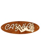 Табличка для бани «Сауна», 27×9.5 см, деревянная - фото 809647778