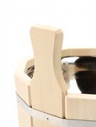 Шайка для бани и сауны, 3 л, деревянная, нержавеющая вставка - Фото 2