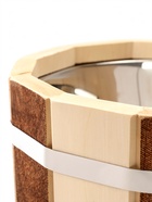 Шайка для бани и сауны «Термо», 3 л, деревянная, нержавеющая вставка - Фото 3