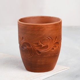Стакан "Катан", декор, красная глина, 0.3 л 1105435