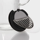 УЦЕНКА Кувшин для воды Magistro «Толедо», 1.3 л, 10×24 см, стекло, прозрачный - Фото 4