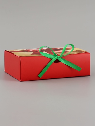 Коробка подарочная самосборная «Классика», 16.5×12×5 см, с лентой