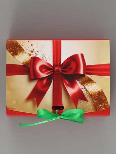 Коробка подарочная самосборная «Классика», 16.5×12×5 см, с лентой