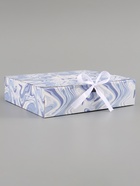 Коробка подарочная самосборная Gift, 20×18×5 см, с лентой - Фото 3