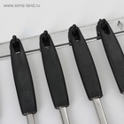 УЦЕНКА Набор кухонных принадлежностей «Ночь», 6 предметов, на подвесе, серебристый - Фото 3