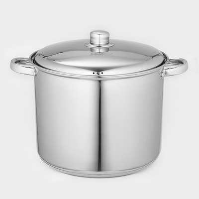 Кастрюля Катунь «Гретта», 13 л, d=28 см, капсульное дно, индукция, нержавеющая сталь