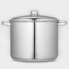 Кастрюля Катунь «Гретта», 13 л, d=28 см, капсульное дно, индукция, нержавеющая сталь, AISI - 201 - Фото 2