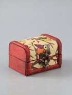 УЦЕНКА Шкатулка дерево сундучок "Совята" 6х8х5,5 см - Фото 1