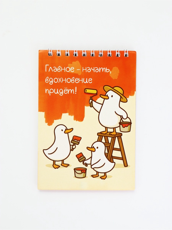 Скетчбук А6, 40 л. 100 г/м² «Гуси»