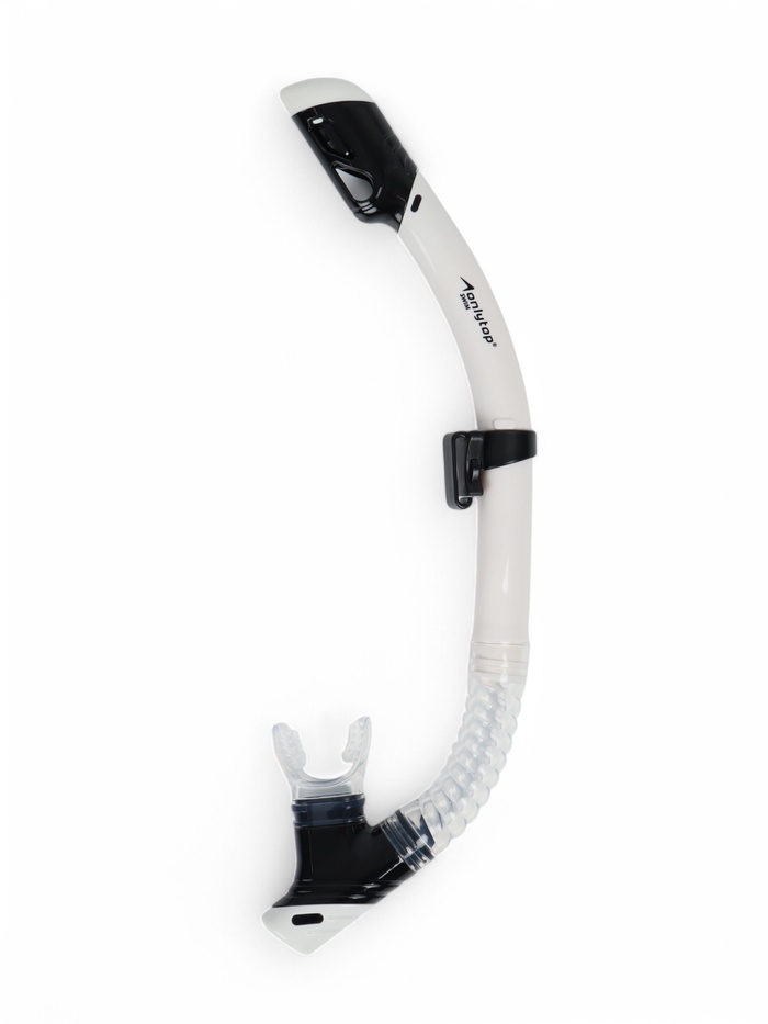 УЦЕНКА Трубка для снорклинга ONLYTOP, для взрослых, белая - Фото 1