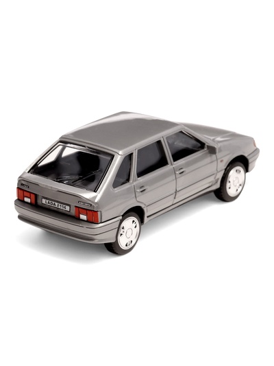 Машинка пластиковая Lada-2114 Samara, инерция, 11 см, серебристая
