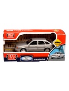 Машина пластиковая Lada-2114 Samara, инерция, 11 см, серебристая - фото 9536835