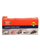 Машина пластиковая Lada-2114 Samara, инерция, 11 см, серебристая - фото 9536836