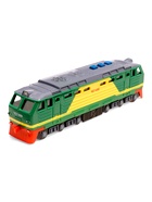 Модель пластиковая «Тепловоз», 21.5 см, свет и звук, 3 кнопки, инерция, зелёная 11014016