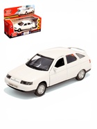 Машина металлическая «ВАЗ-2112», 12 см, инерция, открываются двери и багажник, белая - фото 9536844