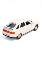 Машина металлическая «ВАЗ-2112», 12 см, инерция, открываются двери и багажник, белая - фото 9536846