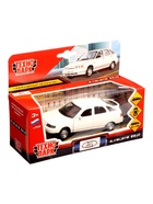 Машина металлическая «ВАЗ-2112», 12 см, инерция, открываются двери и багажник, белая - фото 9536849