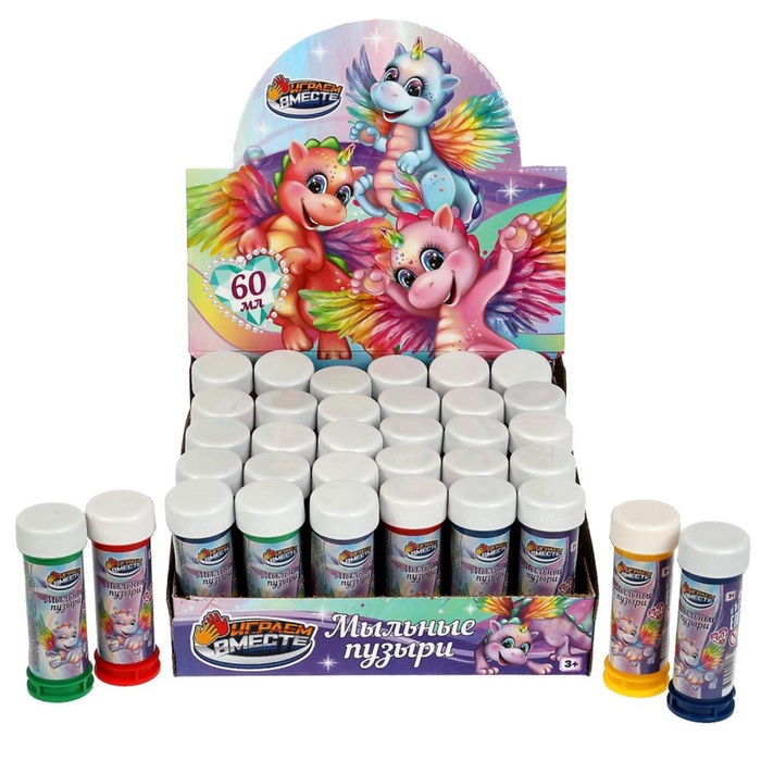 Мыльные пузыри «Единороги», 60 мл - Фото 1