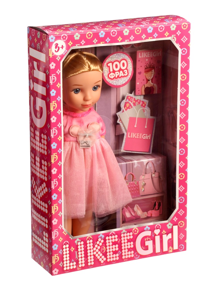 Кукла интерактивная Likee Girl, 30 см, шаинский музыка, 100 фраз - Фото 1
