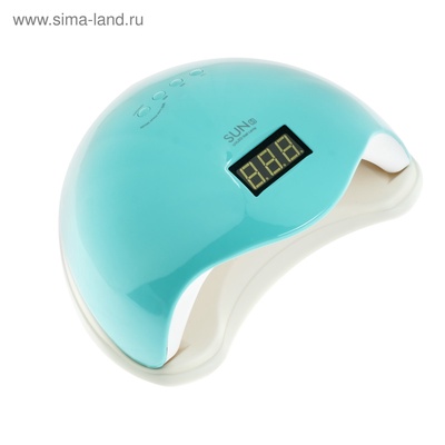 УЦЕНКА Лампа для гель-лака JessNail SUN 5, UV/LED, 48 Вт, таймер 10/30/60 сек, цвет мятный