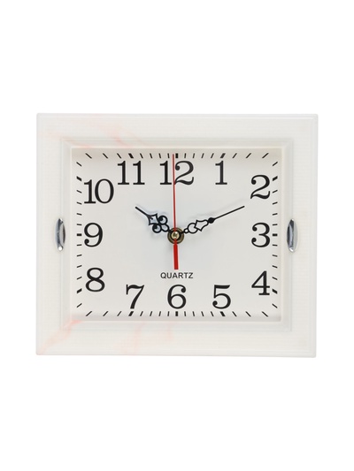 УЦЕНКА Часы настенные «Лаура», 22.5×19.5 см, плавный ход, белые