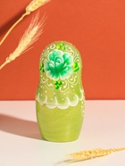 Матрешка "Ирина", зеленая, 18 см,5 кукольная, ручная роспись 11006159