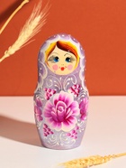 Матрешка "Маня", сиреневая,  18 см,5 кукольная, ручная роспись 11006162