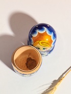 Матрешка "Настёна", синее платье, белые цветы,  18 см,5 кукольная, ручная роспись 11006163