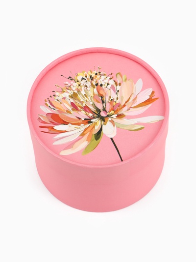 Коробка подарочная круглая «Цветок», 13×8.5 см