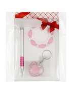 УЦЕНКА Набор подарочный 3в1 (ручка, резинка для волос, брелок) - Фото 4