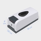 УЦЕНКА Диспенсер для жидкого мыла механический 350 мл, пластик, цвет белый - Фото 3