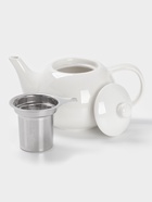 УЦЕНКА Чайник заварочный Доляна «Глянец», 1.1 л, с ситечком, керамика, белый - Фото 2