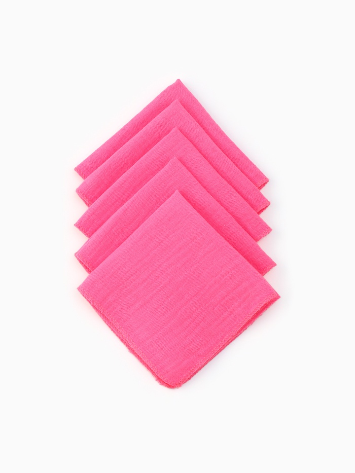 Набор платочков «Крошка Я. Розочка», 20×20 см-5 шт., муслин, хлопок 100%