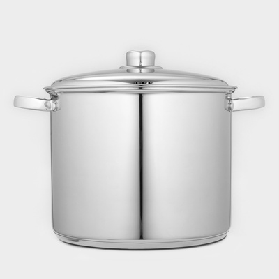 Кастрюля Катунь «Гретта», 11 л, d=26 см, капсульное дно, индукция, нержавеющая сталь