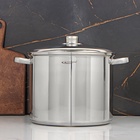 Кастрюля Катунь «Гретта», 11 л, d=26 см, капсульное дно, индукция, нержавеющая сталь, AISI - 201 - Фото 5