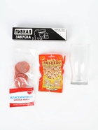 Пивной гифтбокс: пивной стакан 350 мл., чипсы, арахис - Фото 3