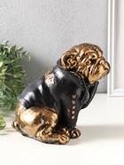 Копилка "Английский бульдог в косухе" 19х15х18 см - фото 809624100